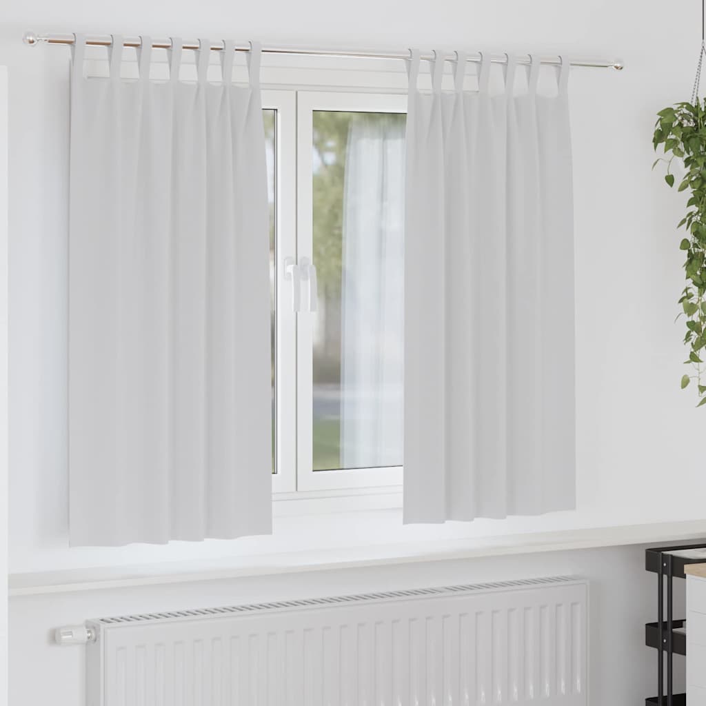 Zwart-Out Gordijnen Met Ringen 2 St 140 X