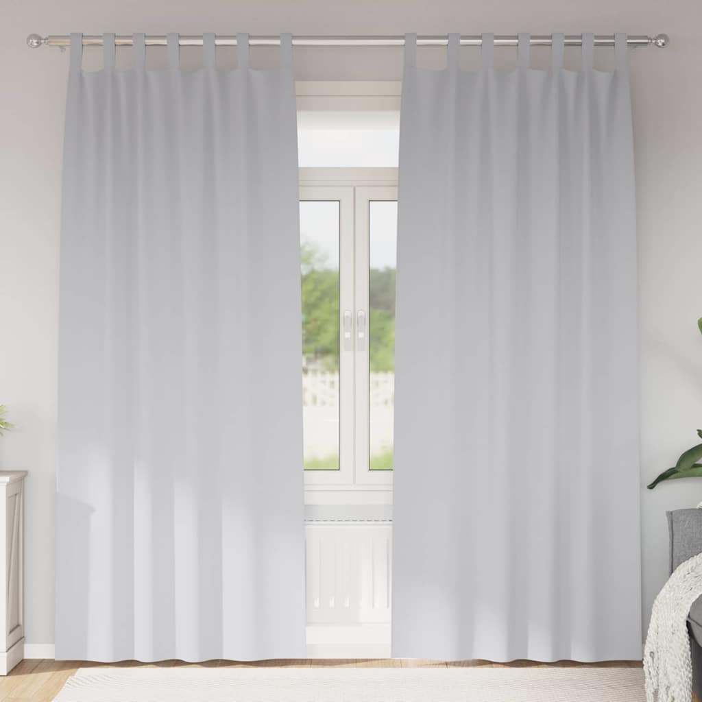 Zwart-Out Gordijnen Met Ringen 2 St 140 X