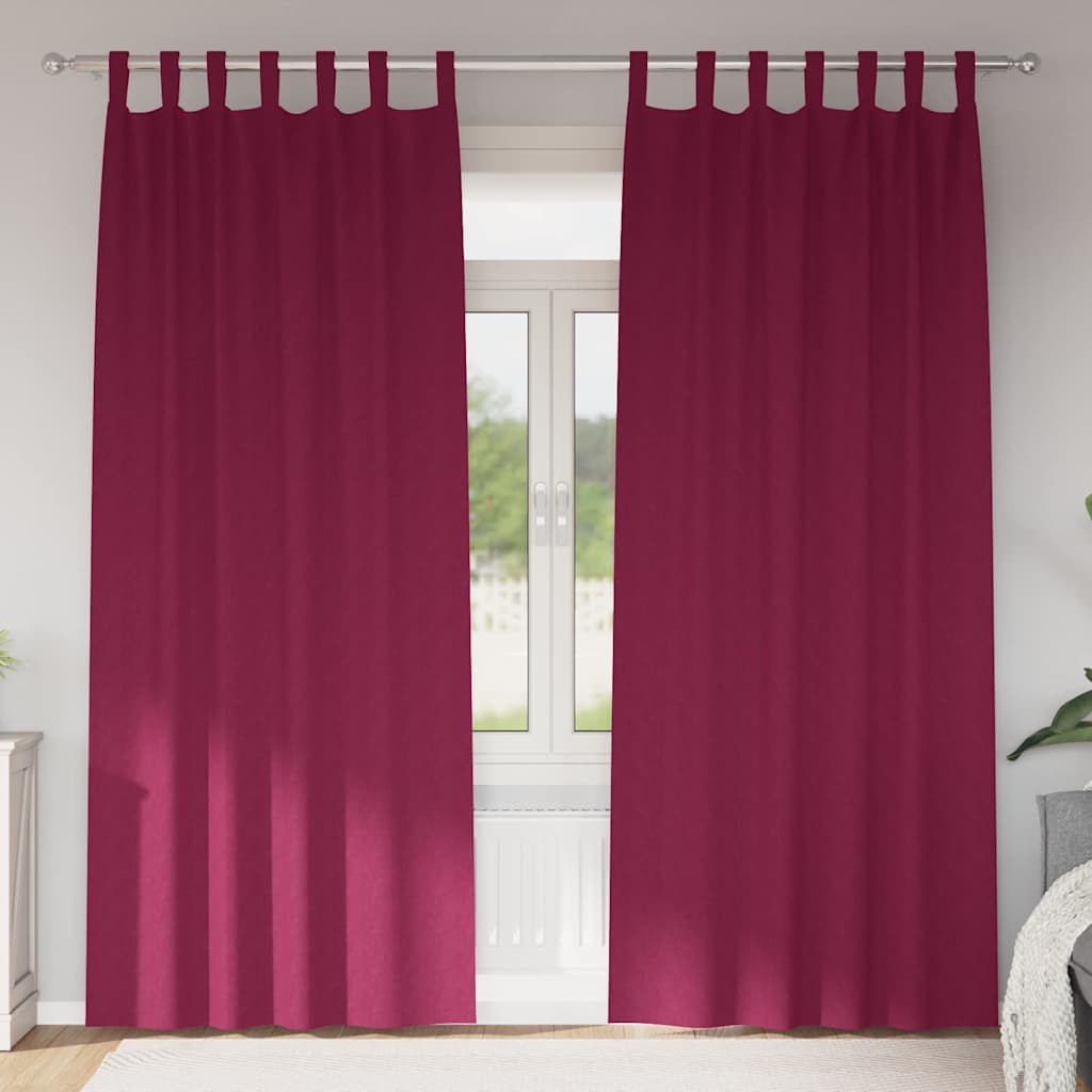 Zwart-Out Gordijnen Met Ringen 2 St 140 X
