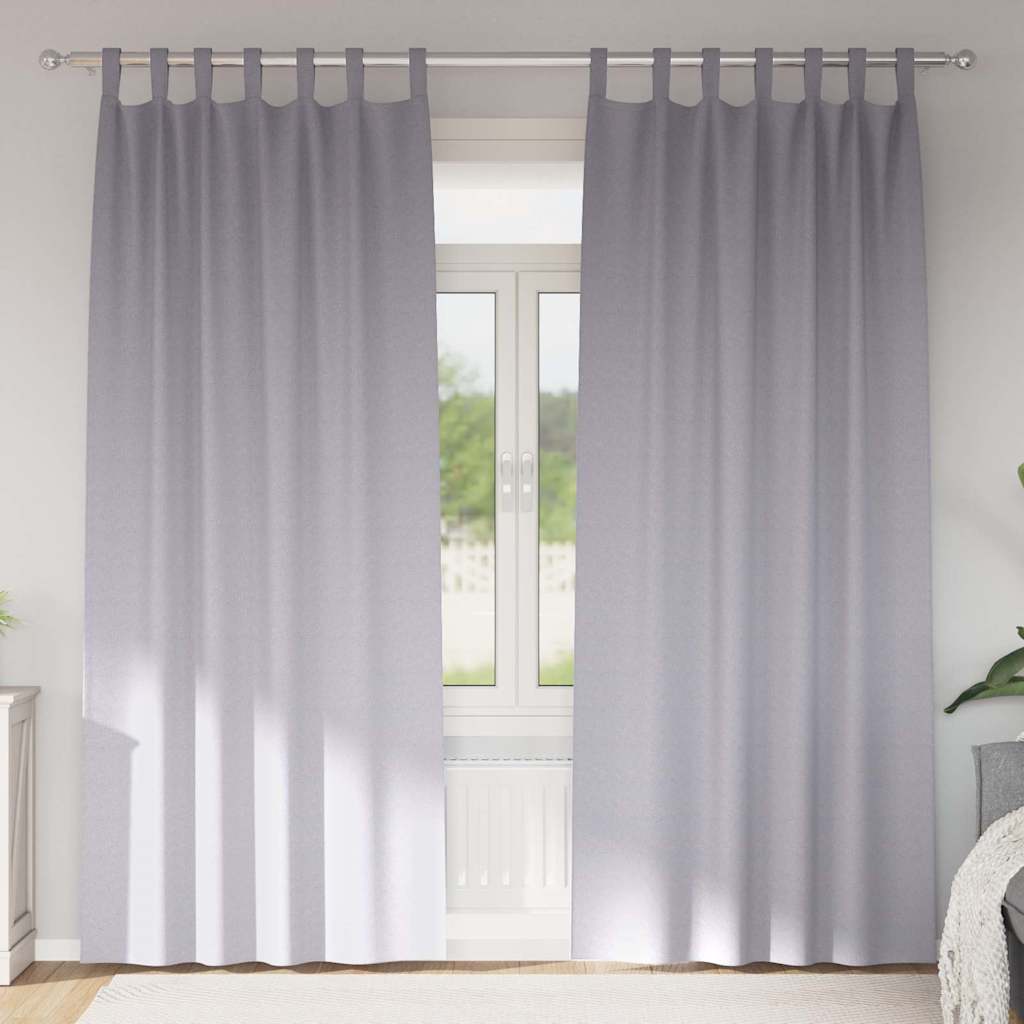 Zwart-Out Gordijnen Met Ringen 2 St 140 X