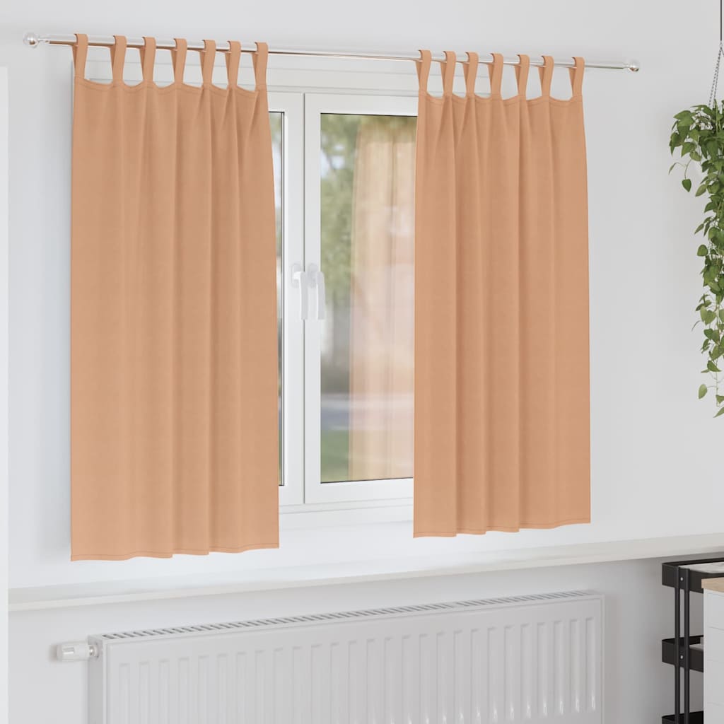 Zwart-Out Gordijnen Met Ringen 2 St 140 X