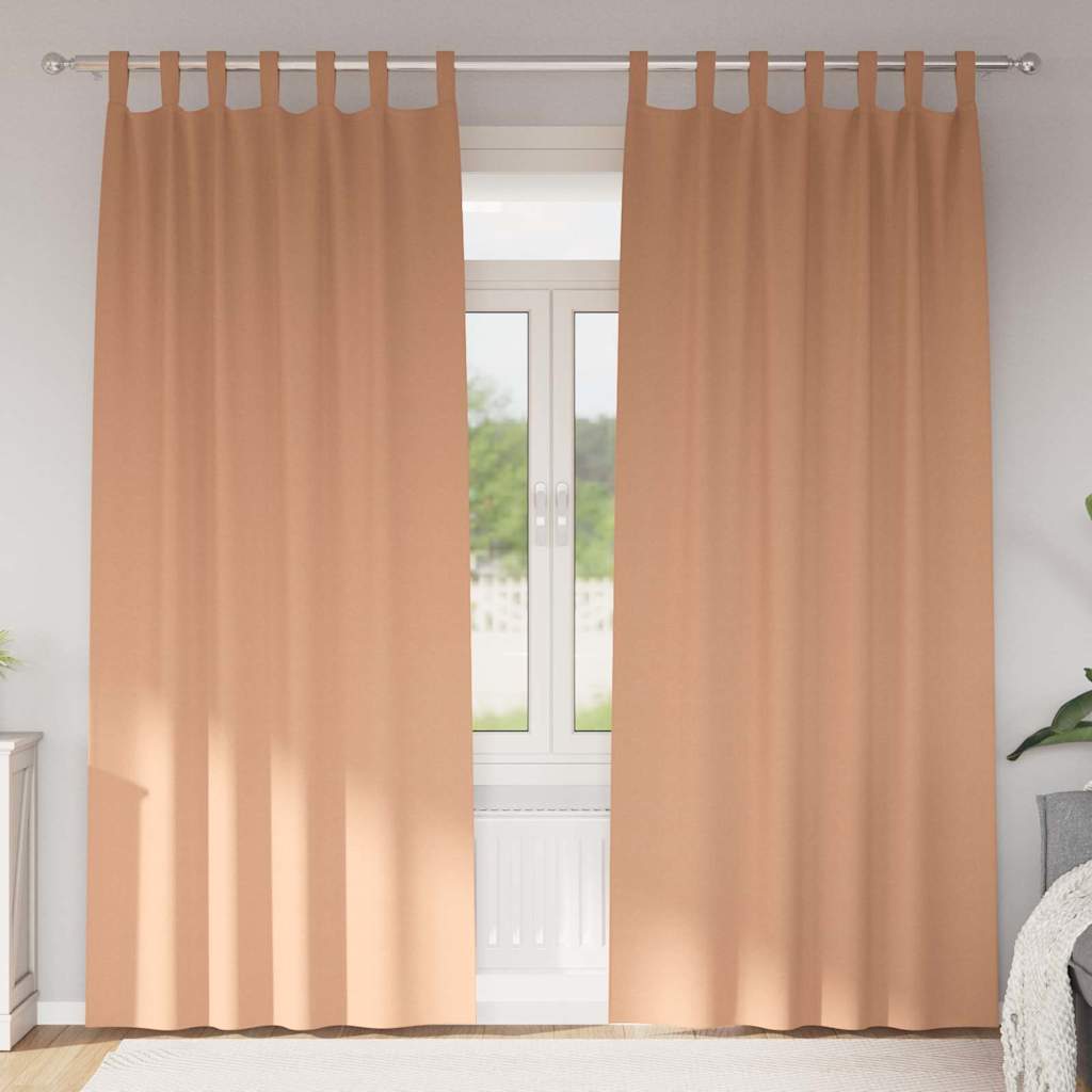 Zwart-Out Gordijnen Met Ringen 2 St 140 X