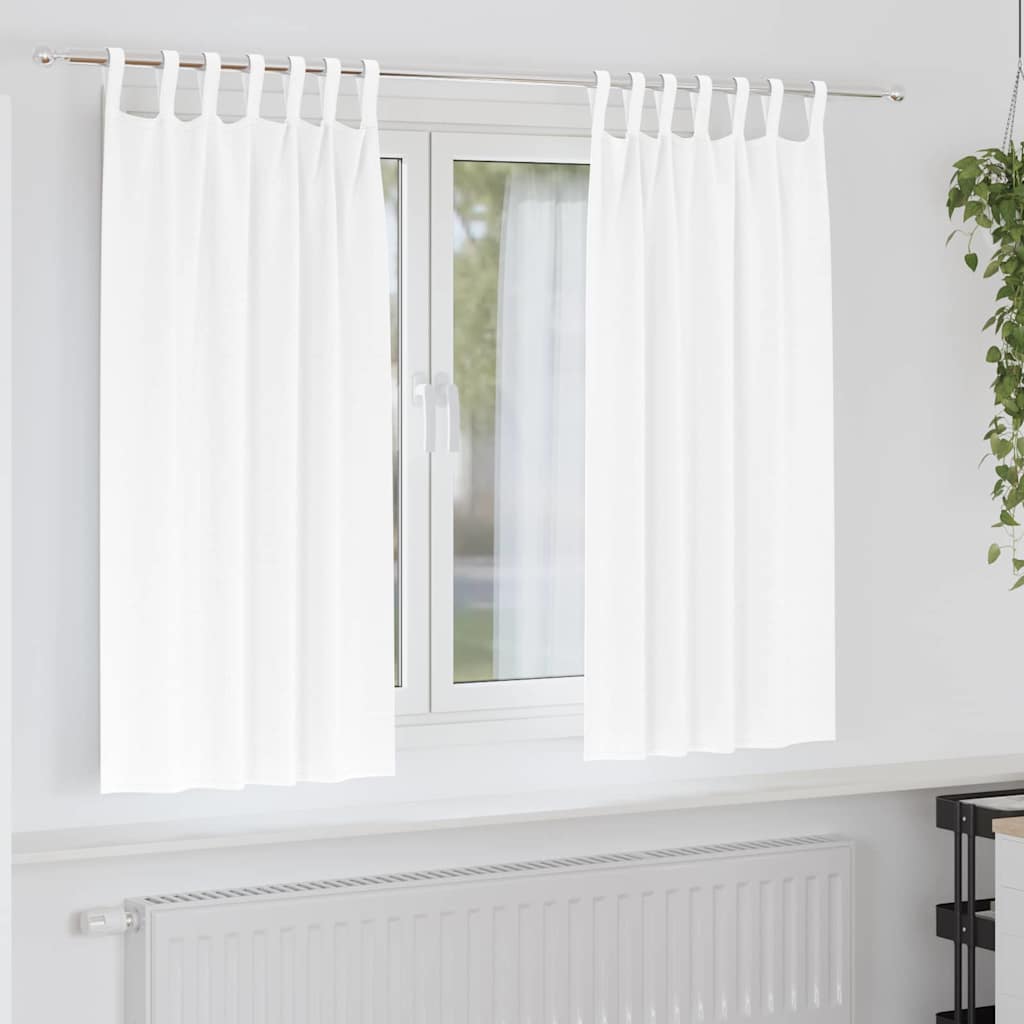 Zwart-Out Gordijnen Met Ringen 2 St 140 X