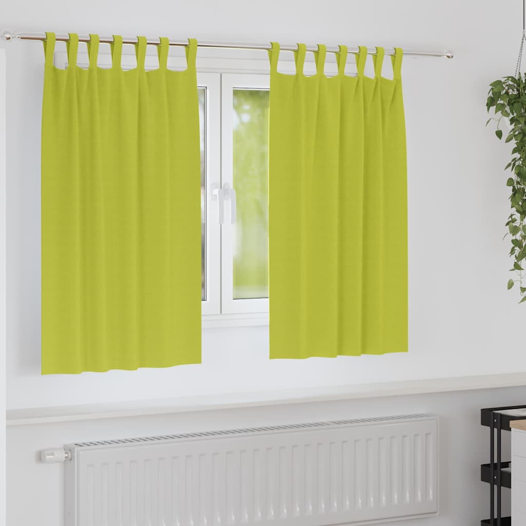 Zwart-Out Gordijnen Met Ringen 2 St 140 X
