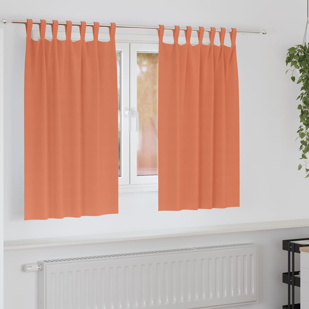 Zwart-Out Gordijnen Met Ringen 2 St 140 X