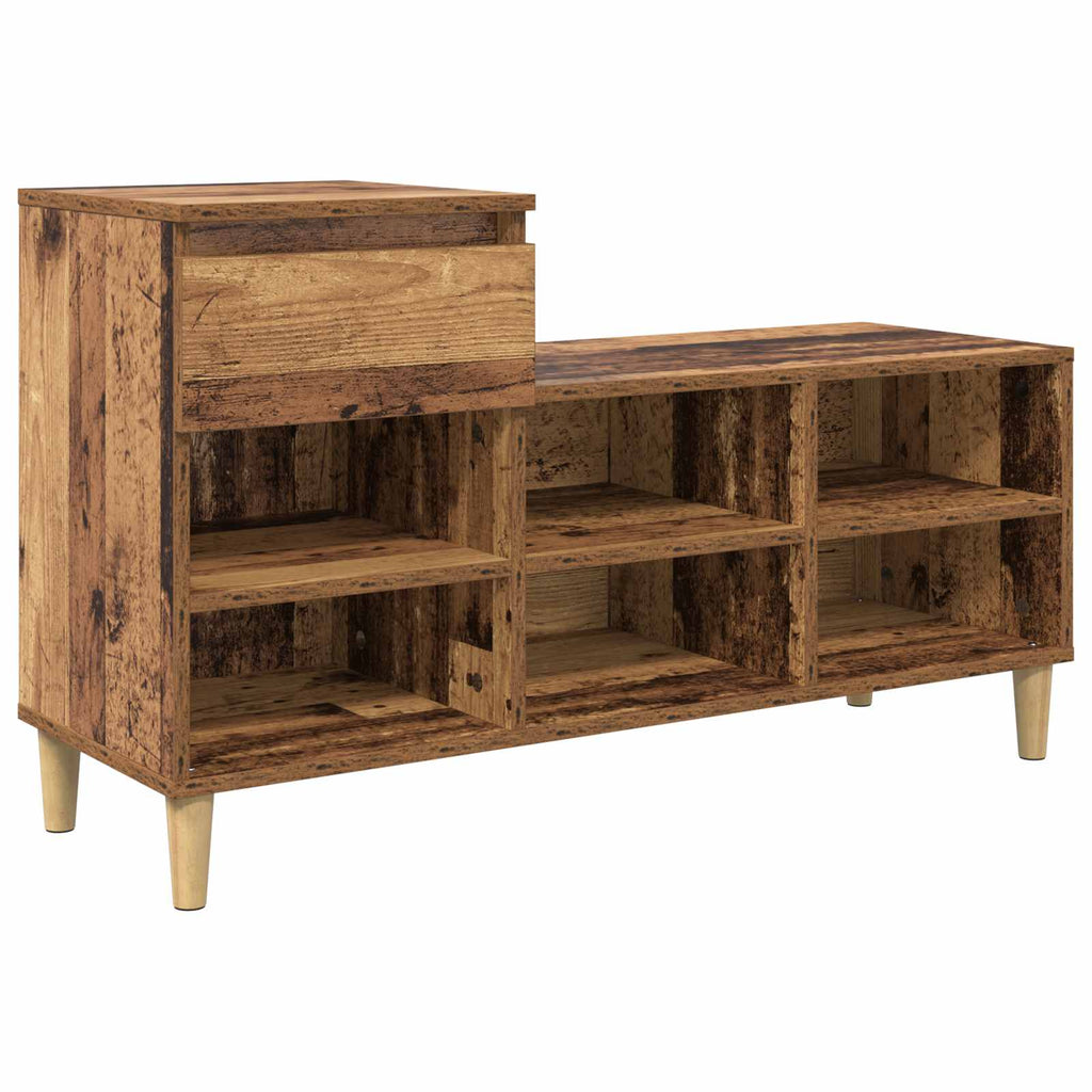 Schoenenkast 102 X 36 X 60 Cm Bewerkt Hout