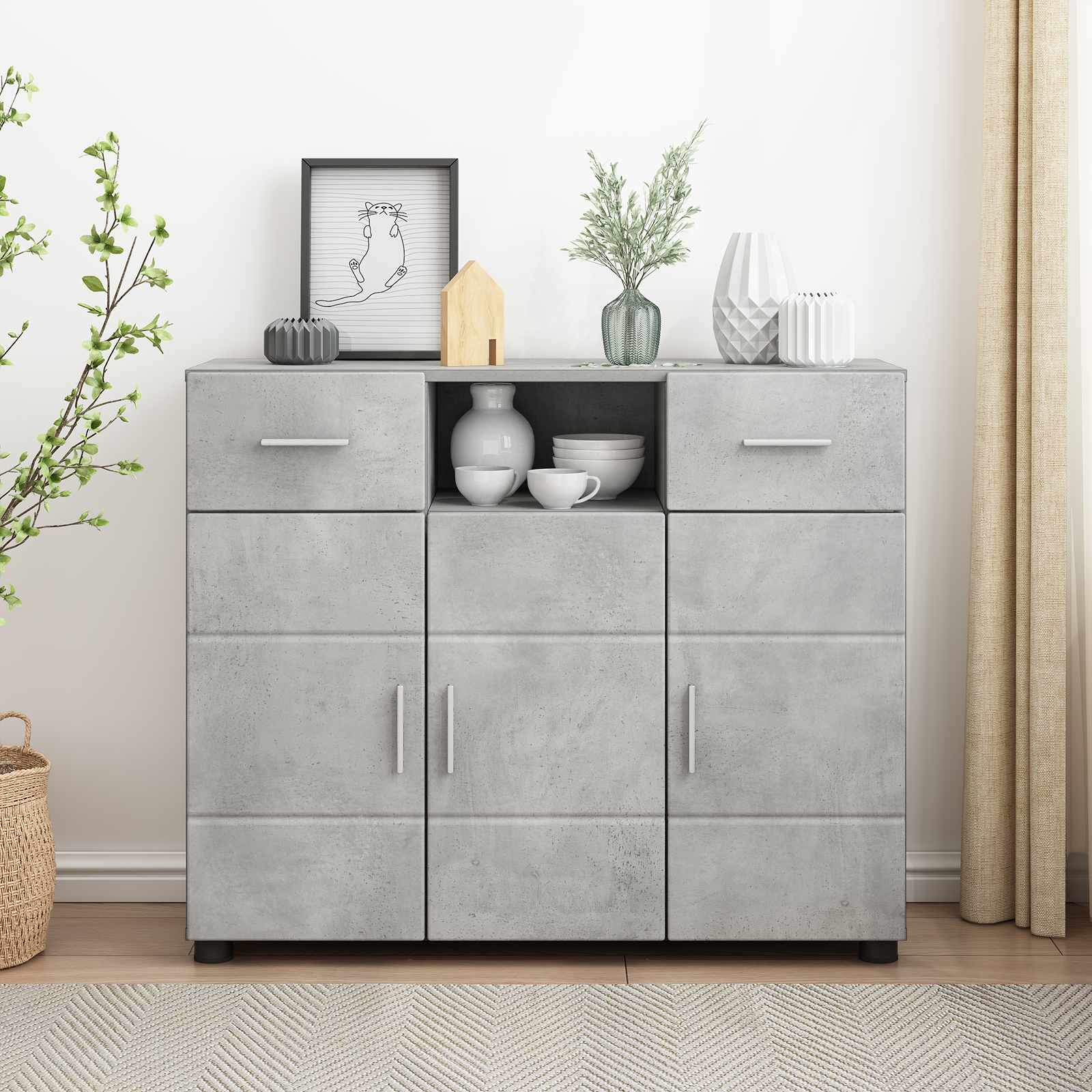 Dressoir Florin 88,5 X 30,5 X 55,5 Cm En