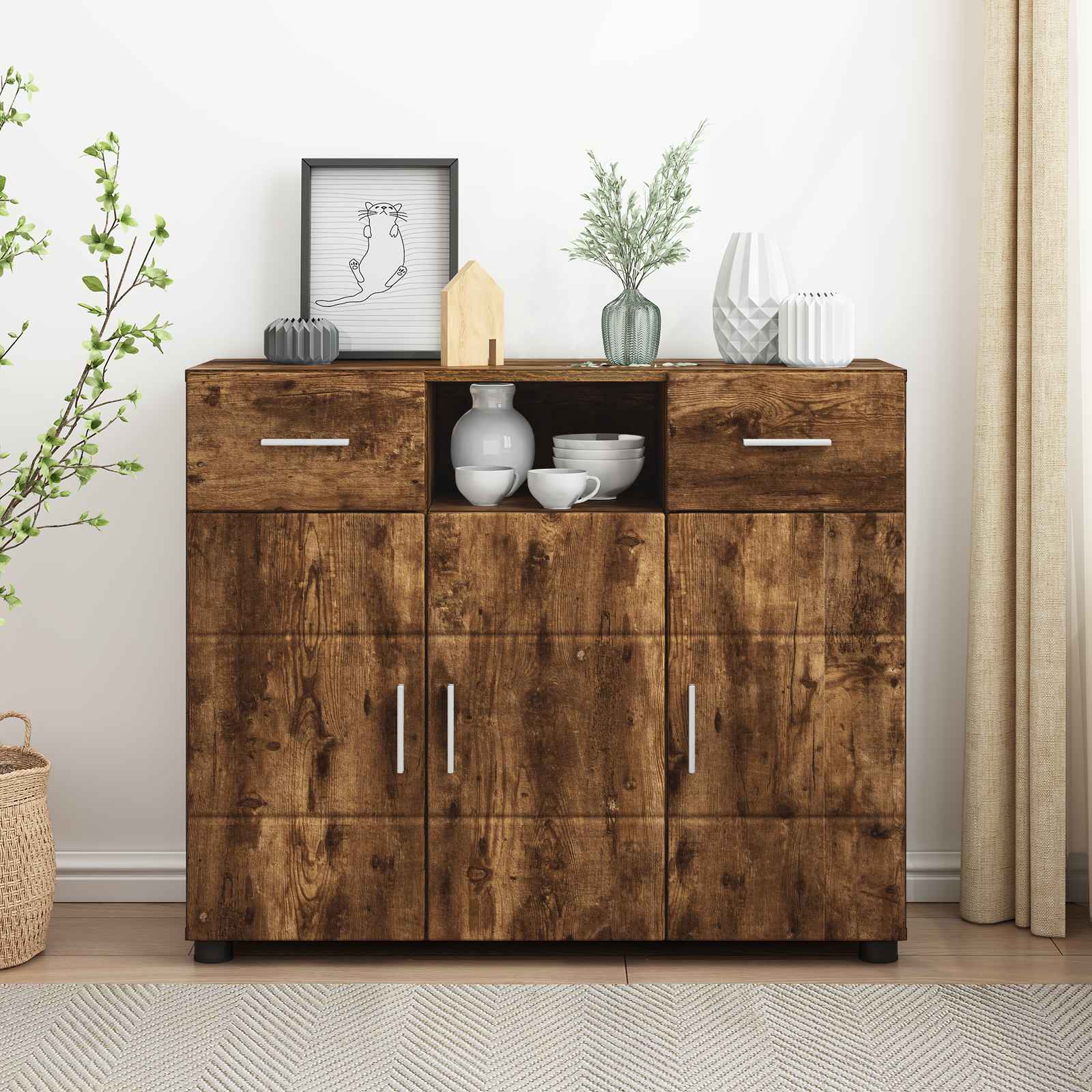 Dressoir Florin 88,5 X 30,5 X 55,5 Cm En