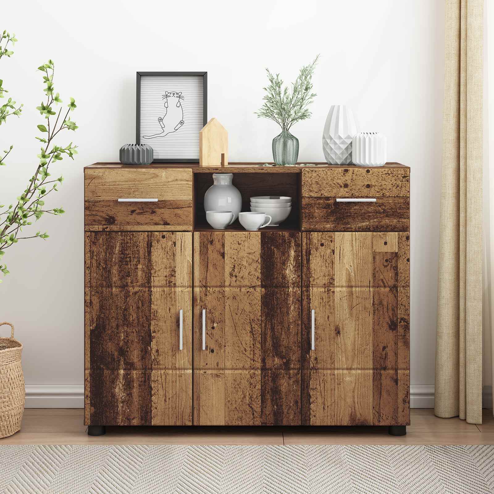 Dressoir Florin 88,5 X 30,5 X 55,5 Cm En