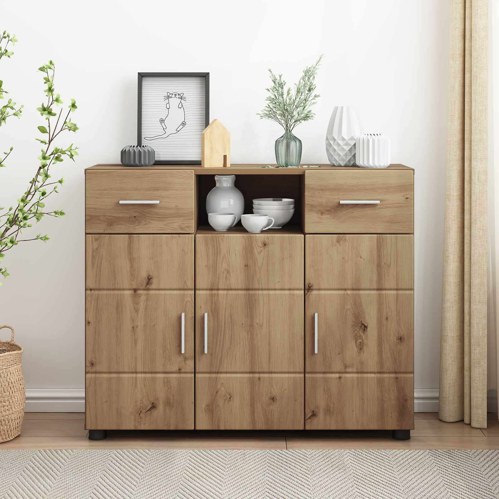 Dressoir Florin 88,5 X 30,5 X 55,5 Cm En
