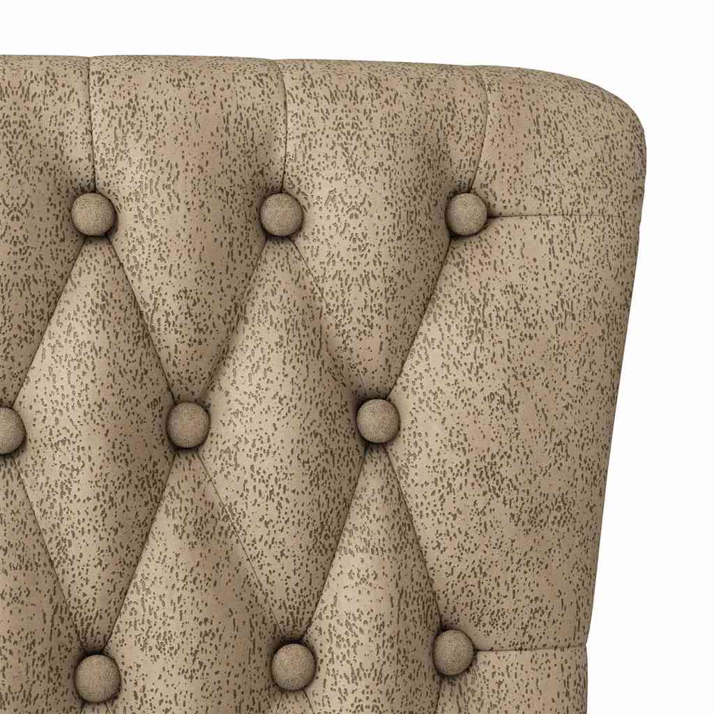 Slipper Stoel 56,5 X 70 X 110 Cm Nep Suede Leer