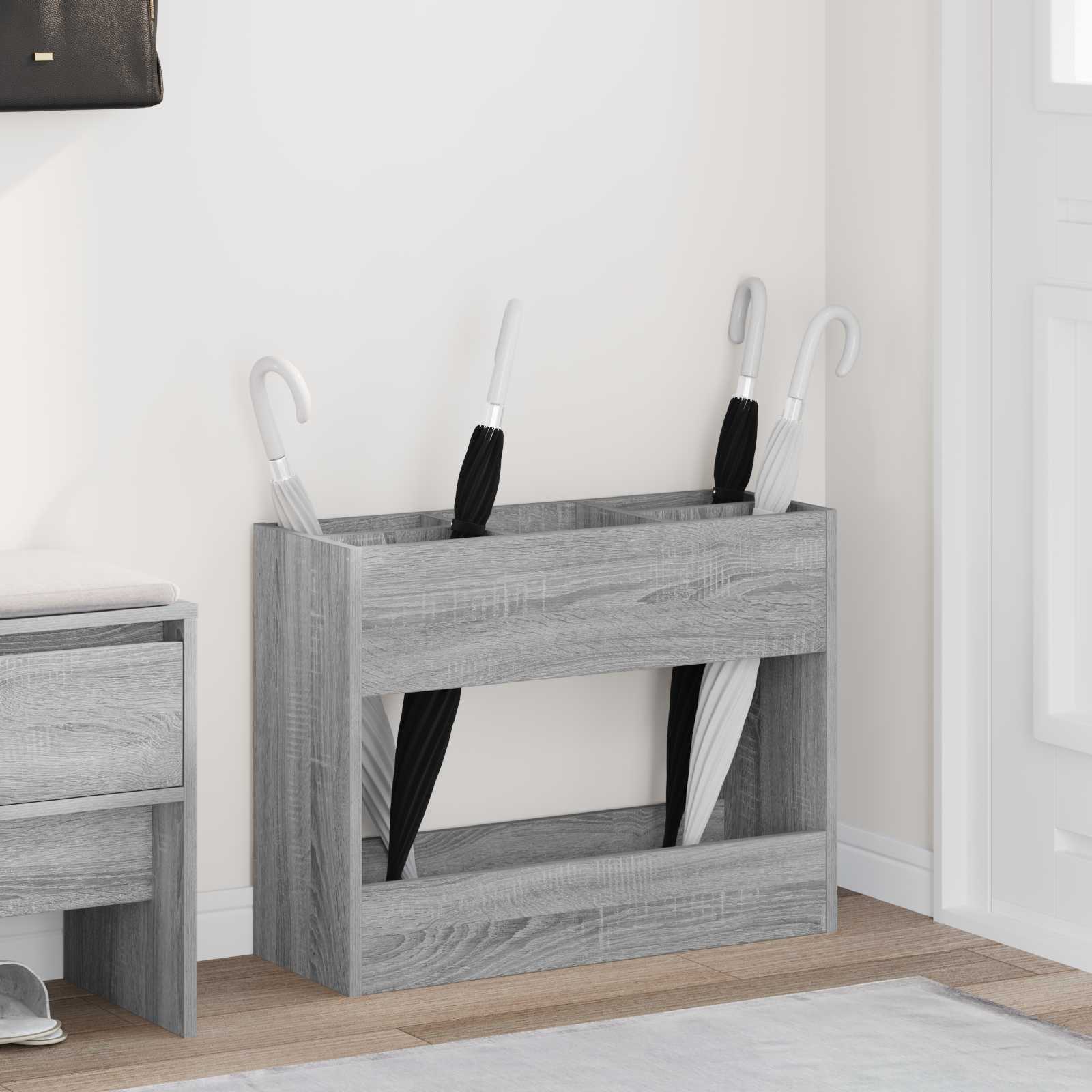 Paraplu Standaard Oudhout 65 X 24 X 50 Cm Bewerkt Hout