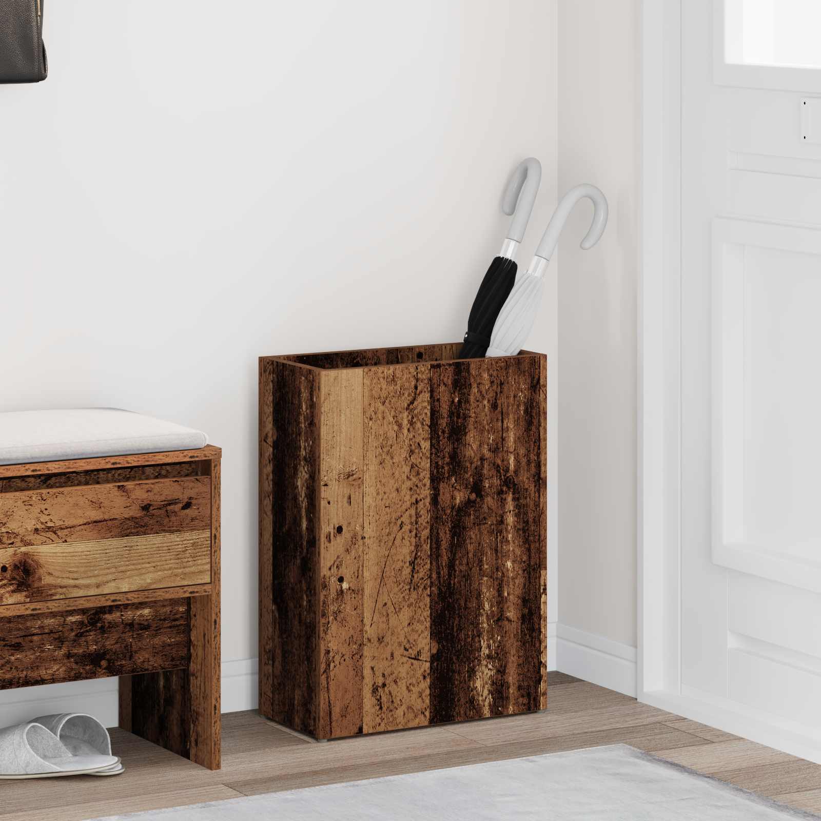 Paraplu Standaard Bewerkt Hout