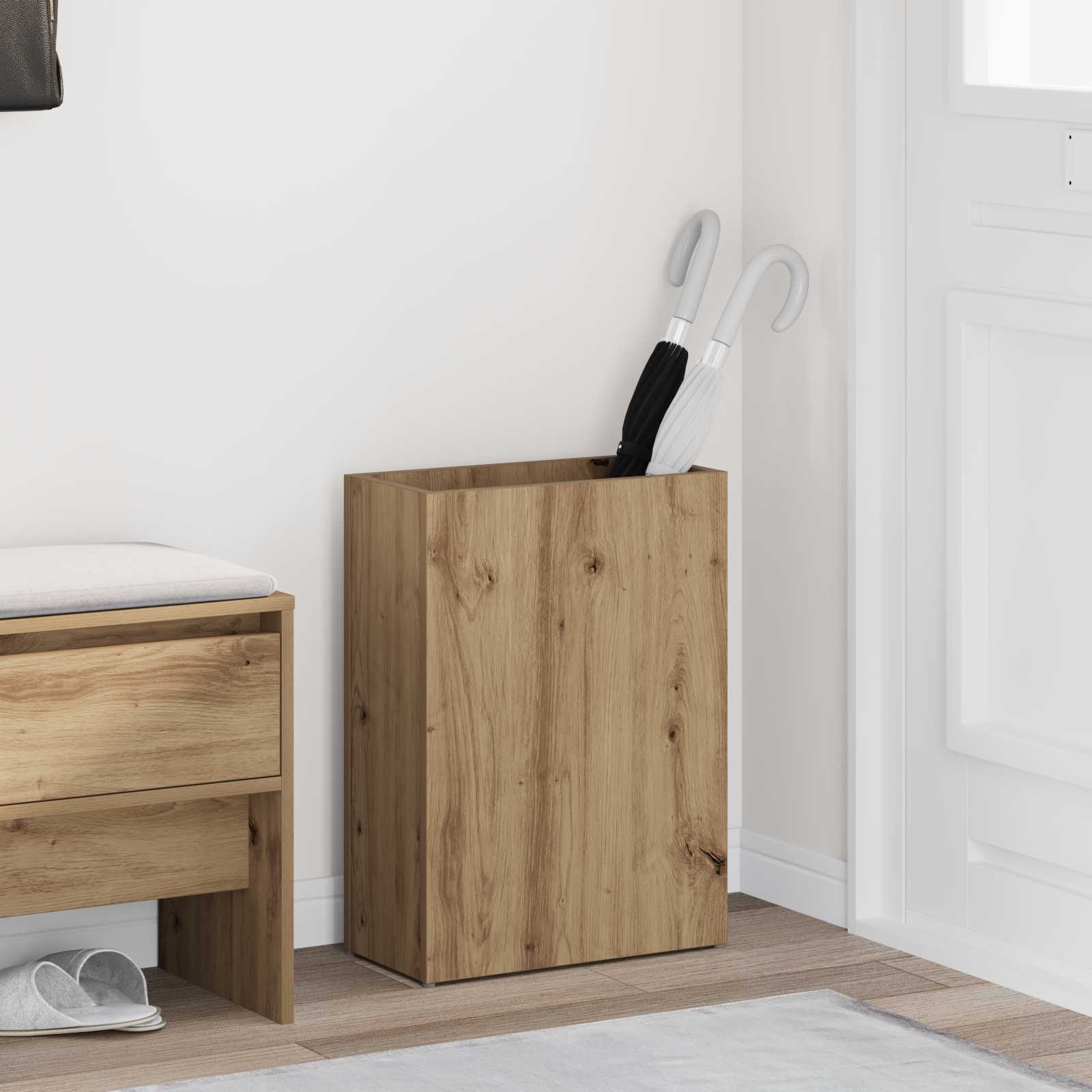 Paraplu Standaard Bewerkt Hout