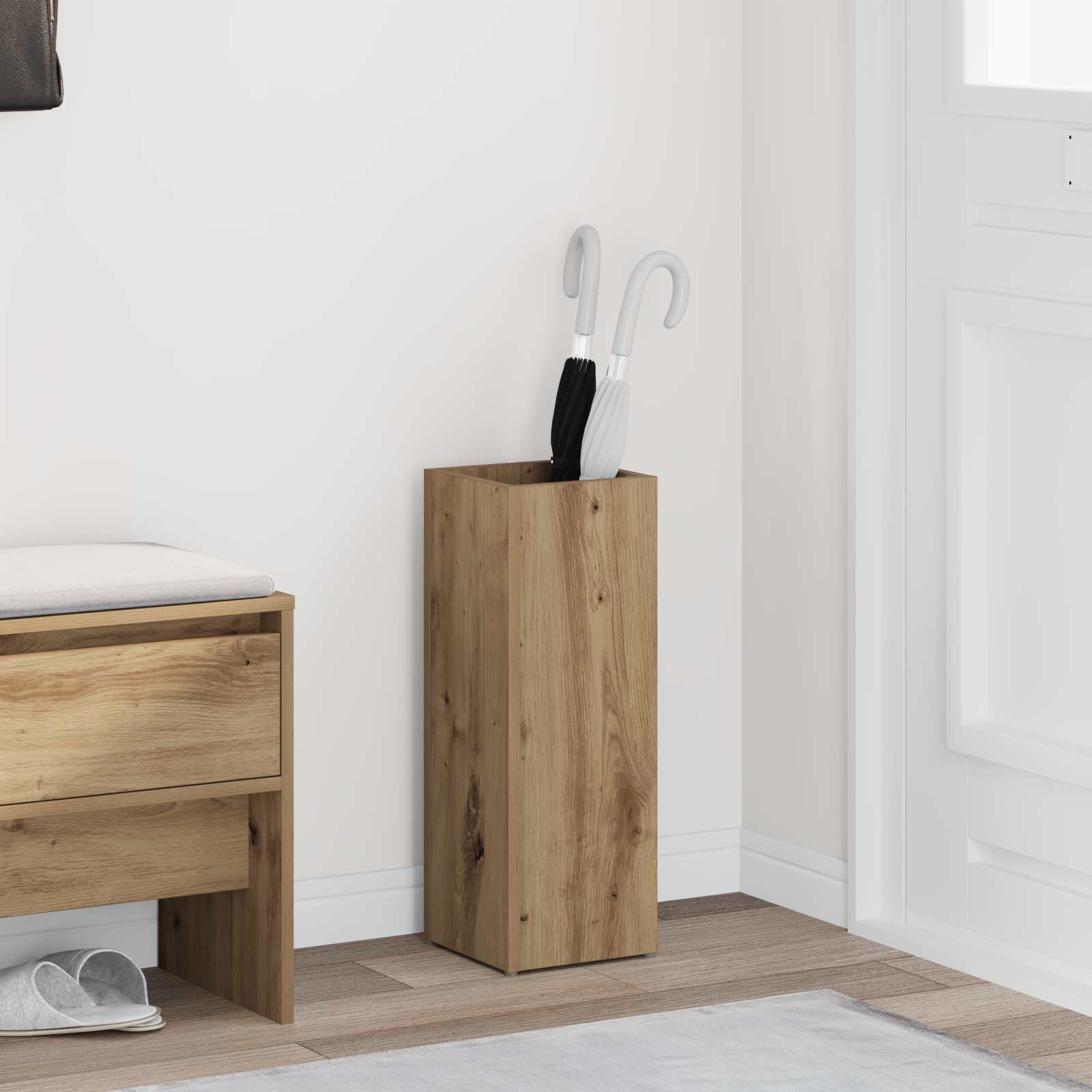 Paraplu Standaard Bewerkt Hout