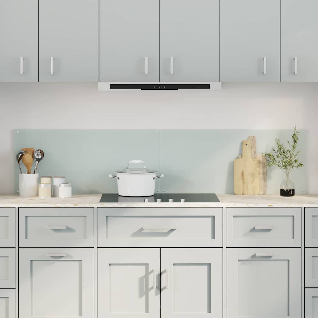 Spatschermen Keuken 70X40 Cm Gehard Glas Wit
