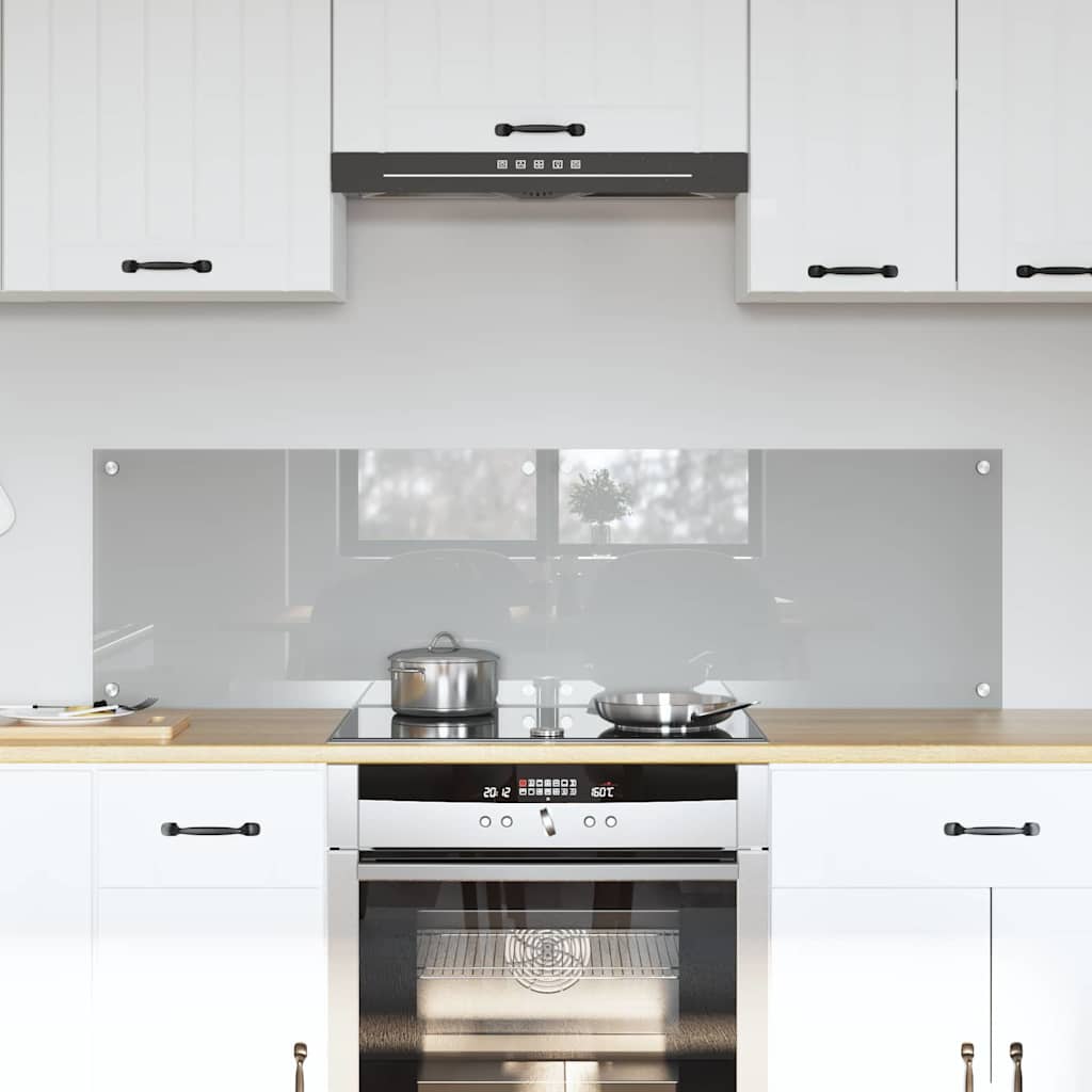 Spatschermen Keuken 70X40 Cm Gehard Glas Wit