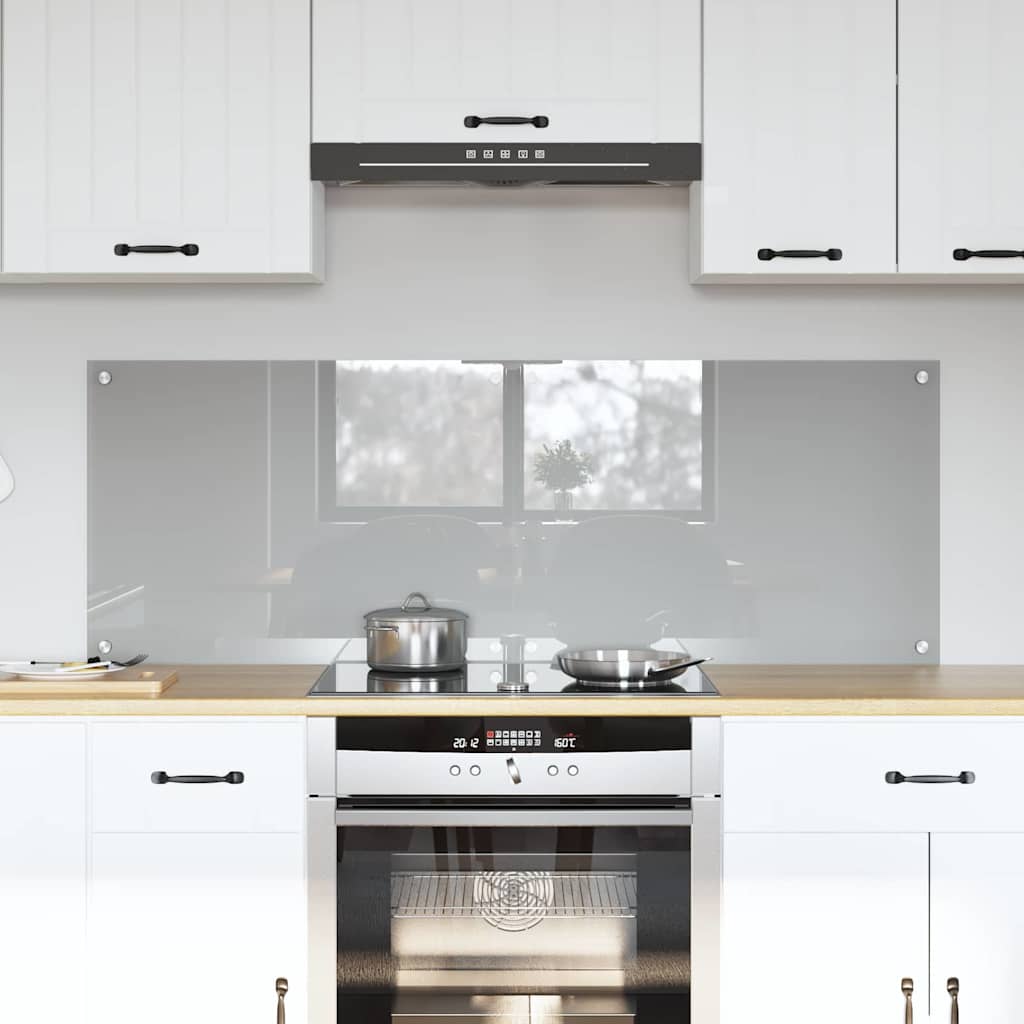 Spatschermen Keuken 70X40 Cm Gehard Glas Wit