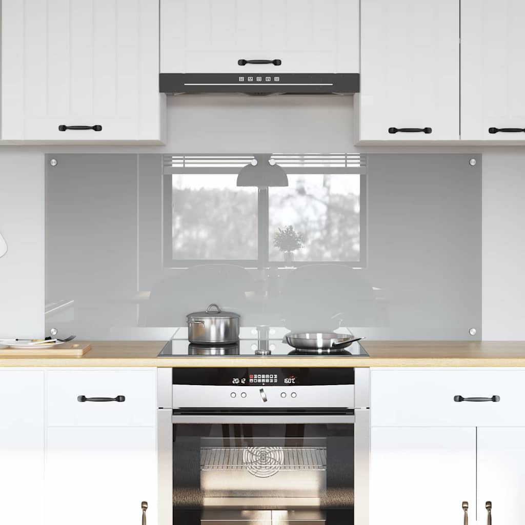 Spatschermen Keuken 70X40 Cm Gehard Glas Wit