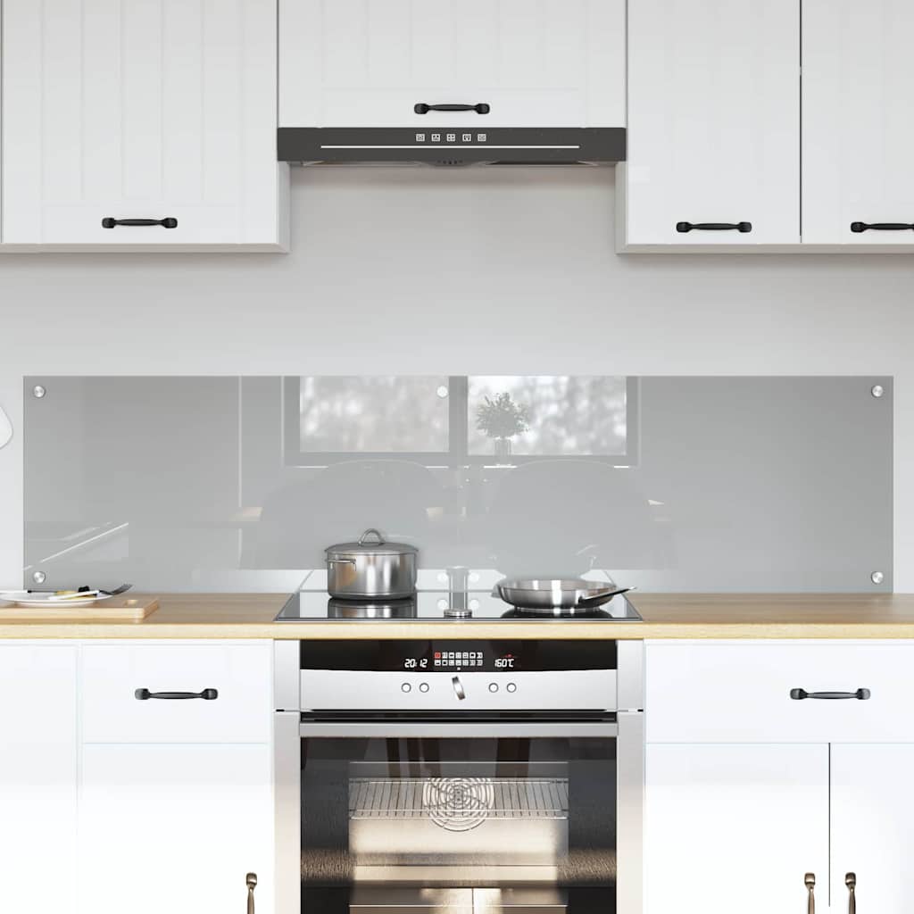 Spatschermen Keuken 70X40 Cm Gehard Glas Wit