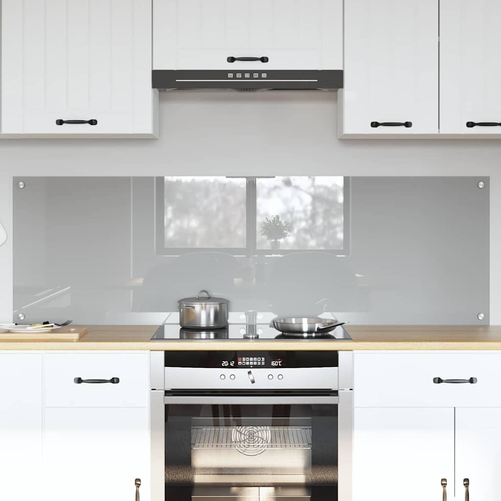 Spatschermen Keuken 70X40 Cm Gehard Glas Wit