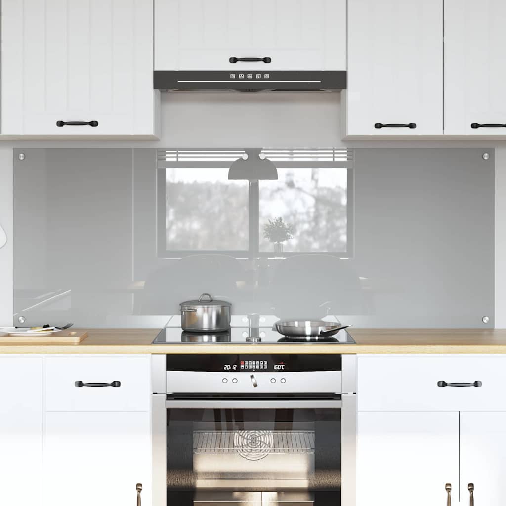 Spatschermen Keuken 70X40 Cm Gehard Glas Wit