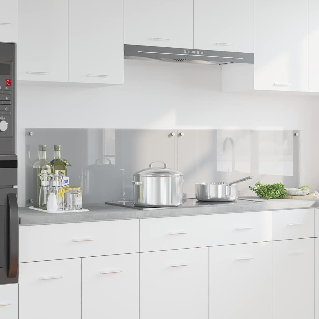 Spatschermen Keuken 70X40 Cm Gehard Glas Wit