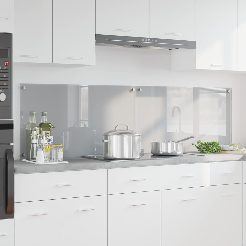 Spatschermen Keuken 70X40 Cm Gehard Glas Wit