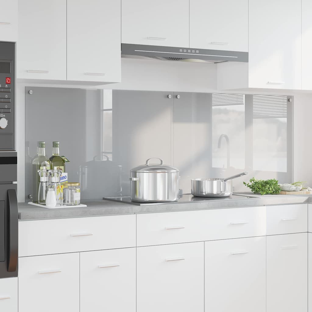 Spatschermen Keuken 70X40 Cm Gehard Glas Wit