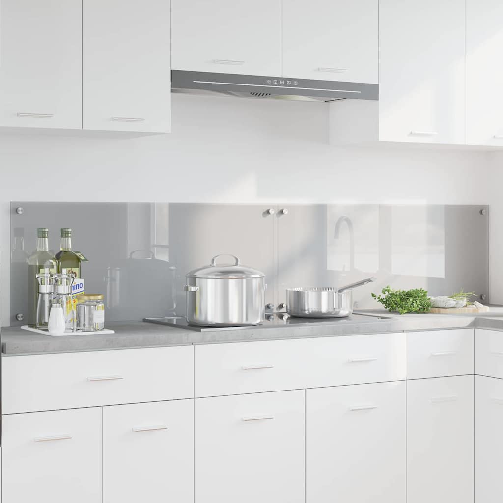 Spatschermen Keuken 70X40 Cm Gehard Glas Wit
