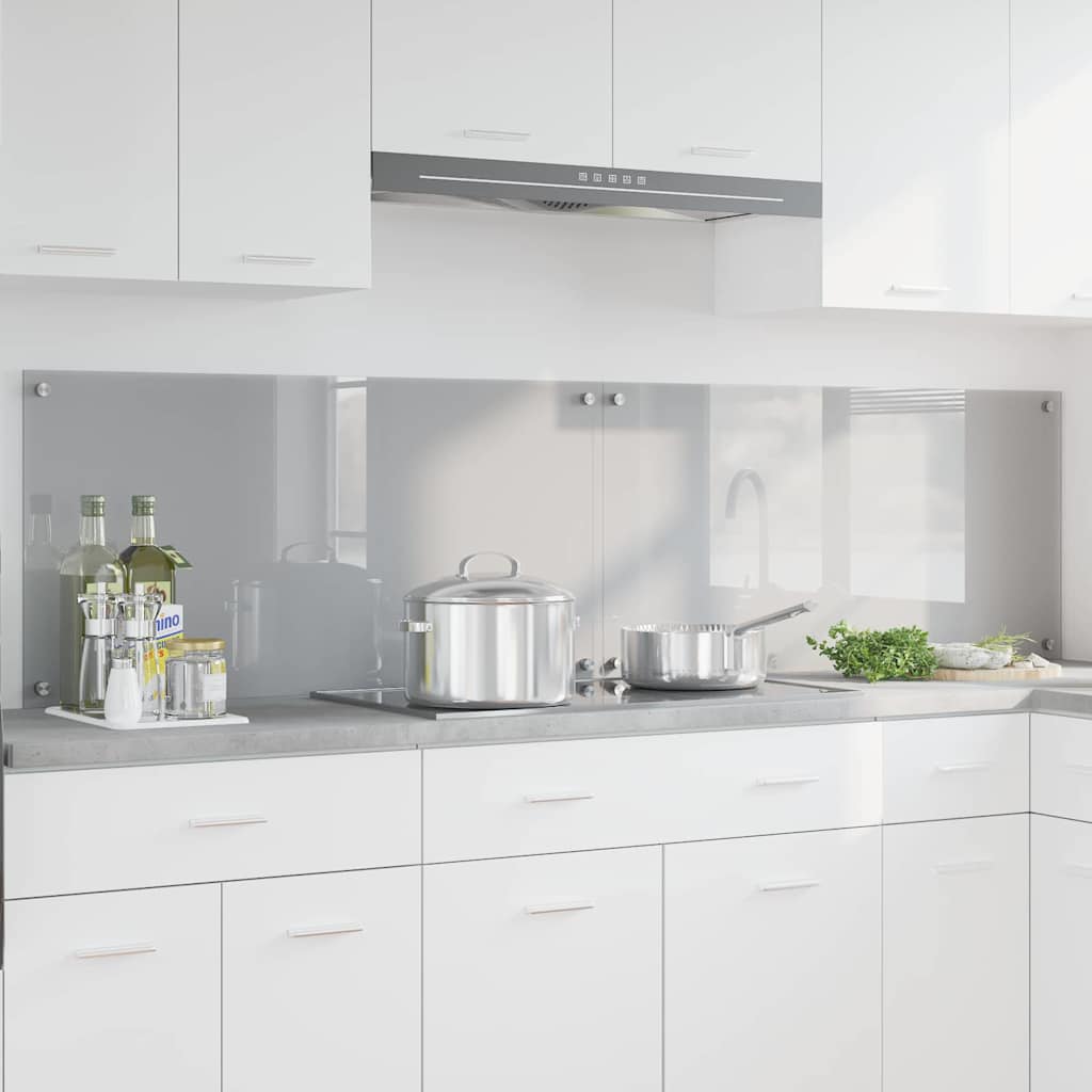 Spatschermen Keuken 70X40 Cm Gehard Glas Wit