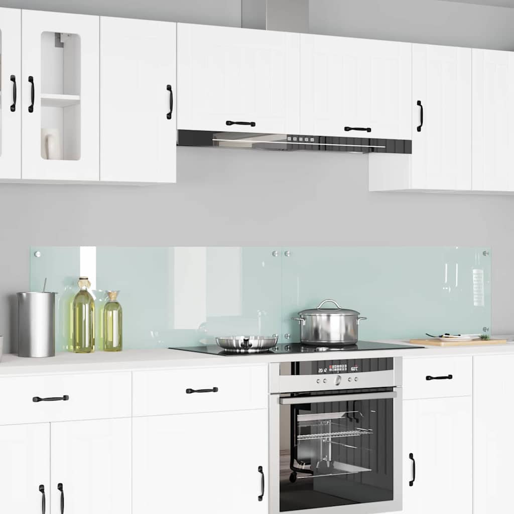 Spatschermen Keuken 70X40 Cm Gehard Glas Wit