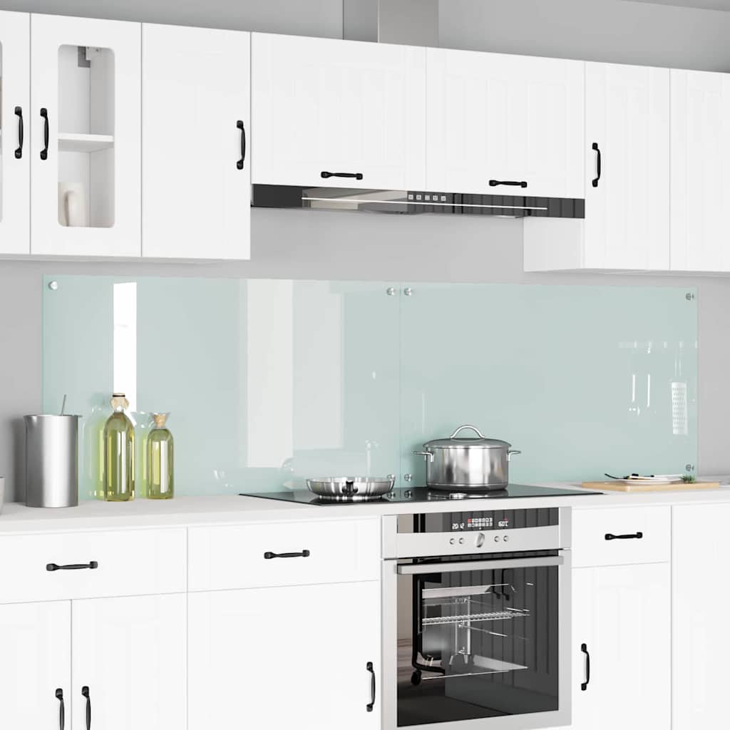 Spatschermen Keuken 70X40 Cm Gehard Glas Wit