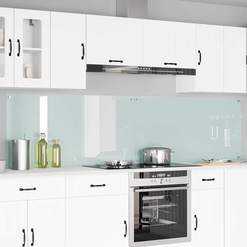 Spatschermen Keuken 70X40 Cm Gehard Glas Wit