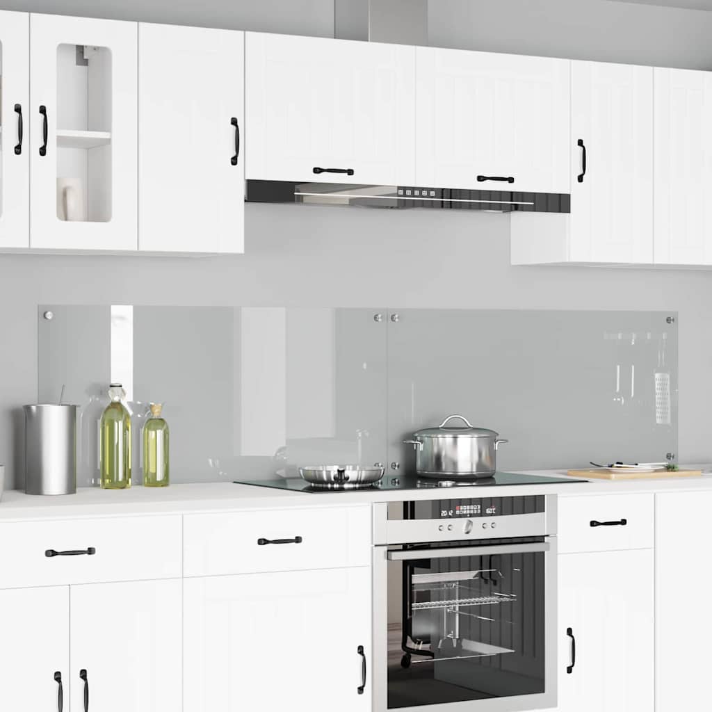 Spatschermen Keuken 70X40 Cm Gehard Glas Wit