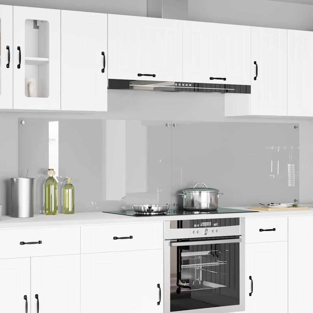 Spatschermen Keuken 70X40 Cm Gehard Glas Wit