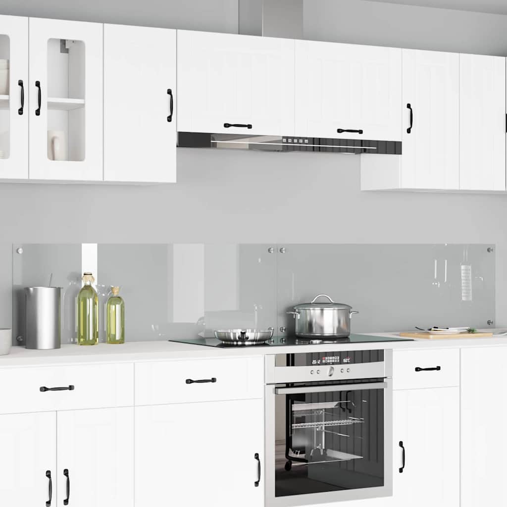 Spatschermen Keuken 70X40 Cm Gehard Glas Wit