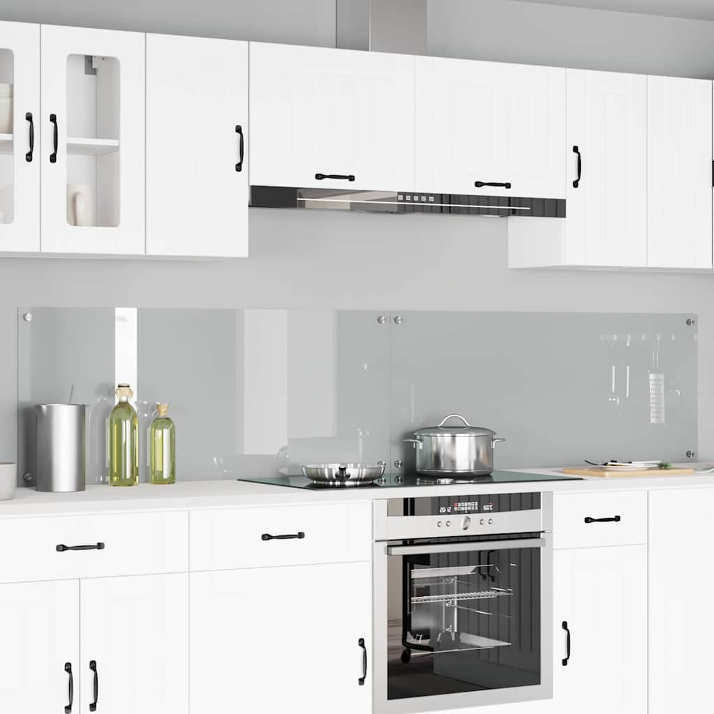Spatschermen Keuken 70X40 Cm Gehard Glas Wit