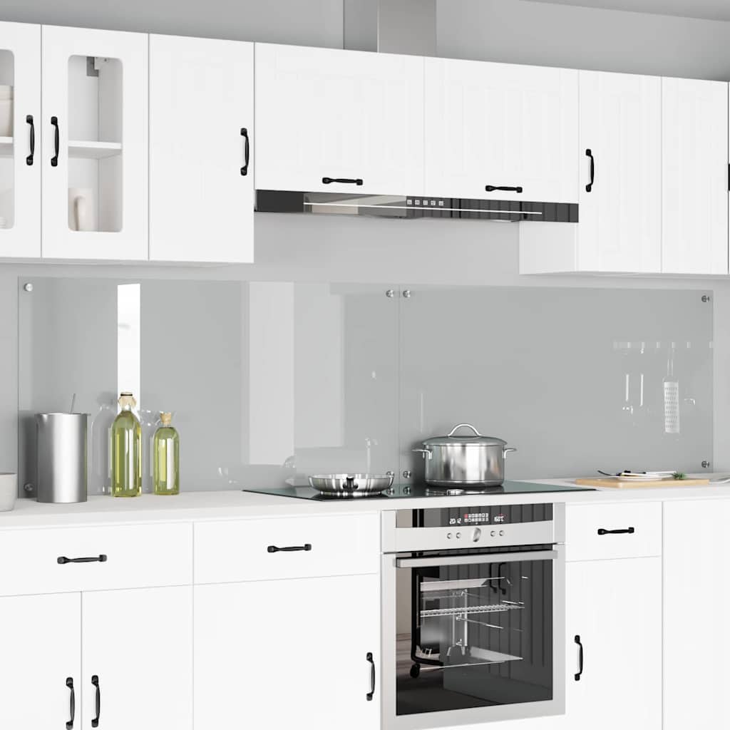 Spatschermen Keuken 70X40 Cm Gehard Glas Wit