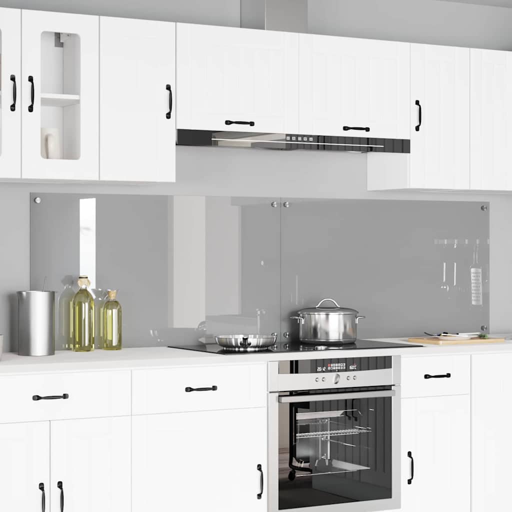 Spatschermen Keuken 70X40 Cm Gehard Glas Wit