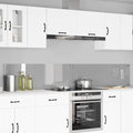 Spatschermen Keuken 70X40 Cm Gehard Glas Wit