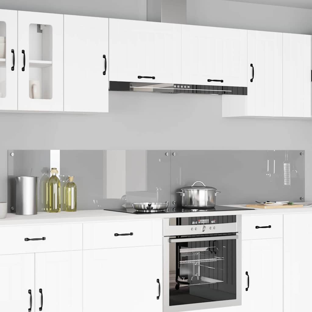 Spatschermen Keuken 70X40 Cm Gehard Glas Wit