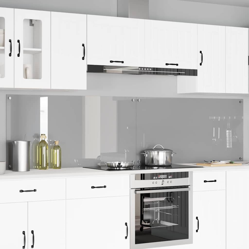 Spatschermen Keuken 70X40 Cm Gehard Glas Wit