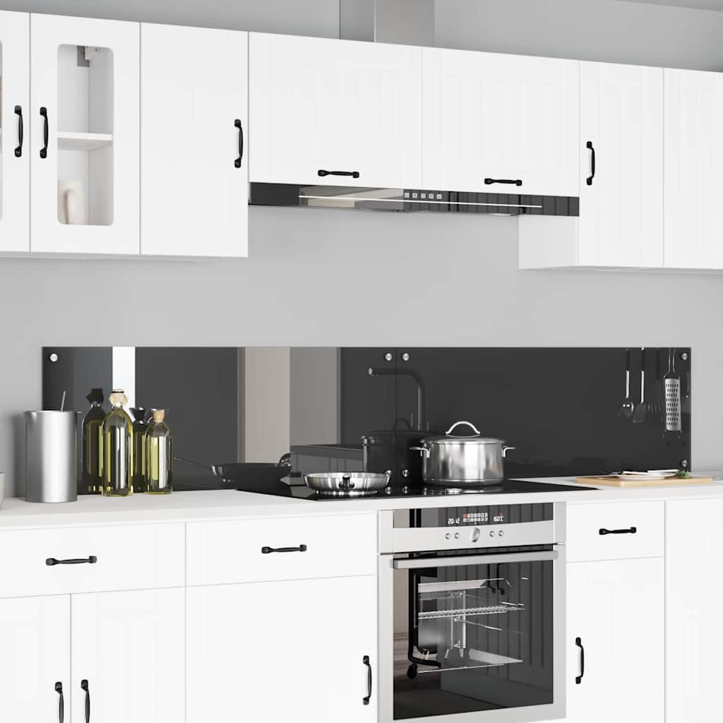 Spatschermen Keuken 70X40 Cm Gehard Glas Wit