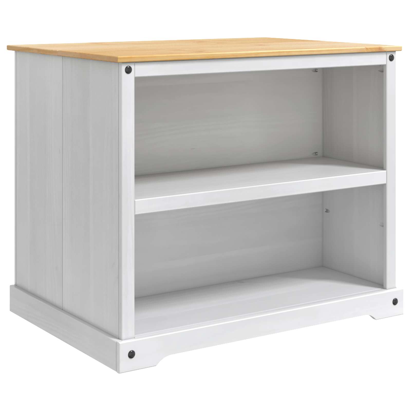 Keuken Eiland Set 2 St Wit En Honing Was 112 X 77 X 91,5 Cm