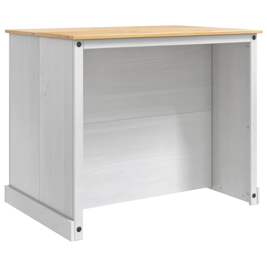 Keuken Eiland Set 2 St Wit En Honing Was 112 X 77 X 91,5 Cm