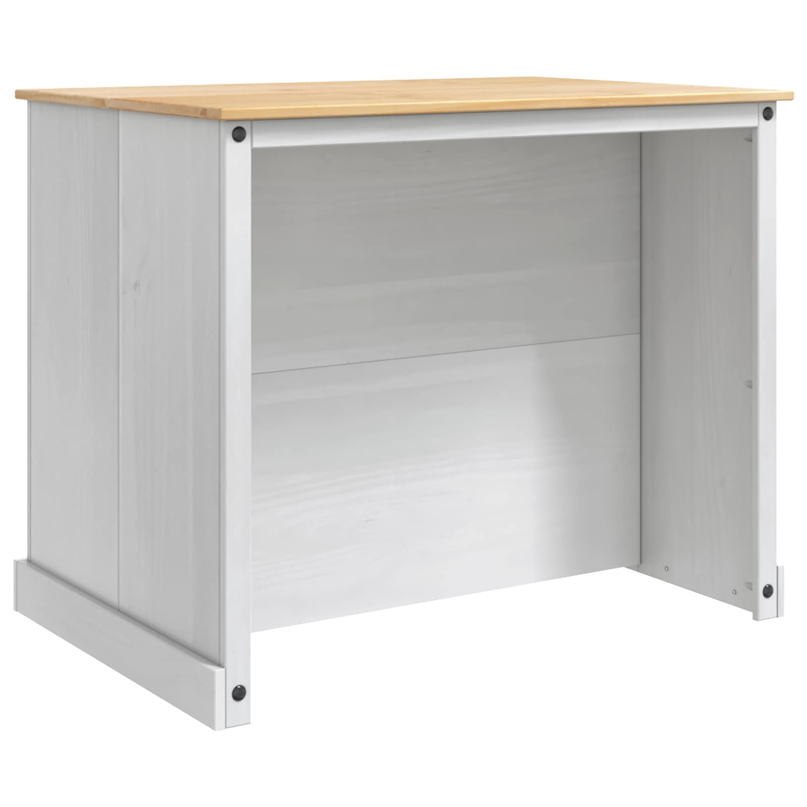 Keuken Eiland Set 2 St Wit En Honing Was 112 X 77 X 91,5 Cm