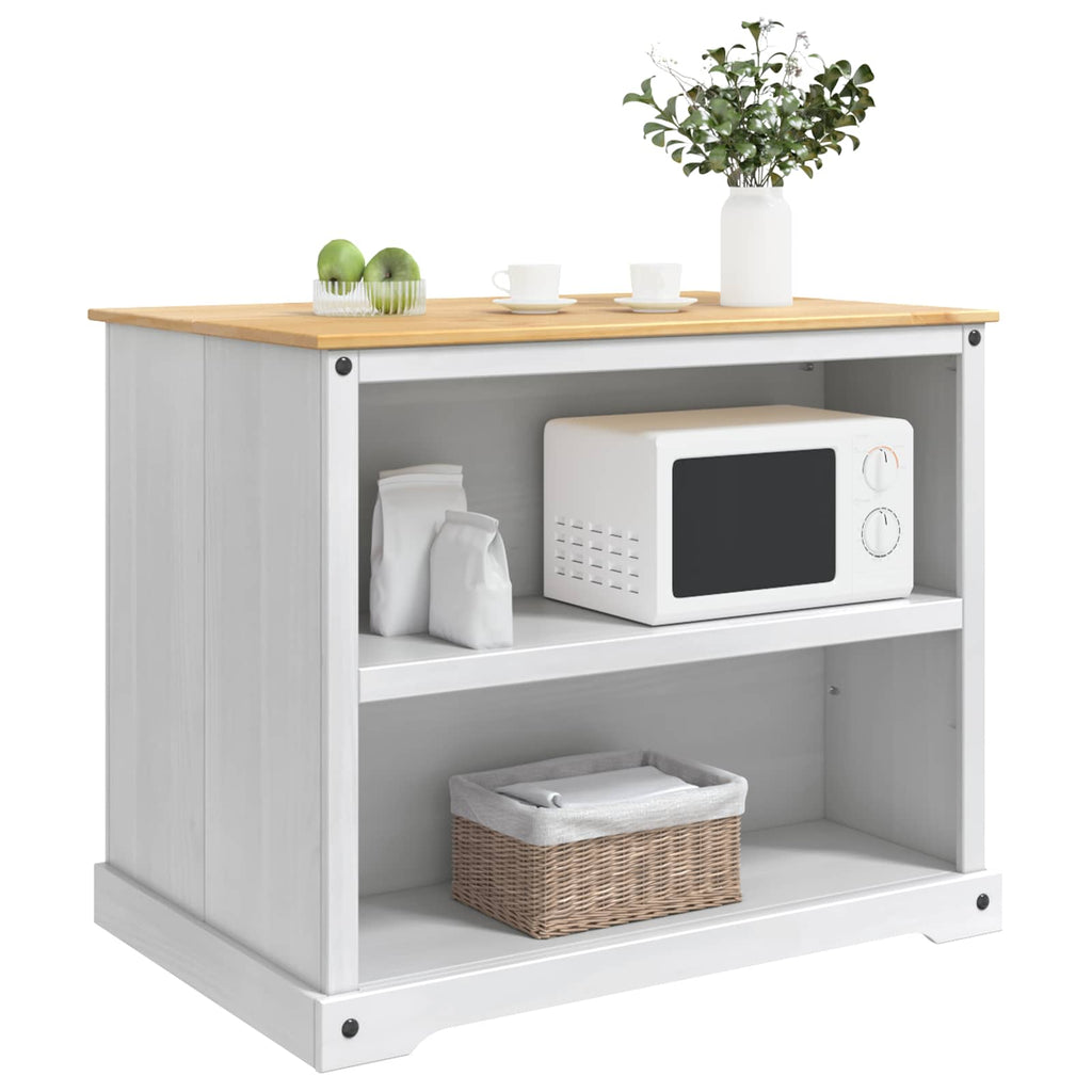 Keuken Eiland Set 2 St Wit En Honing Was 112 X 77 X 91,5 Cm