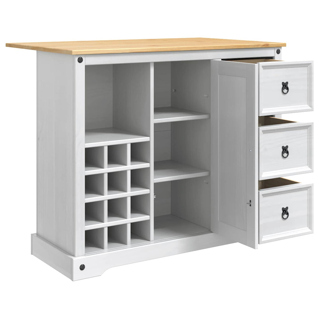 Keukenopslag Met Lade Wit En Honing Was 112 X 70 X 91,5 Cm