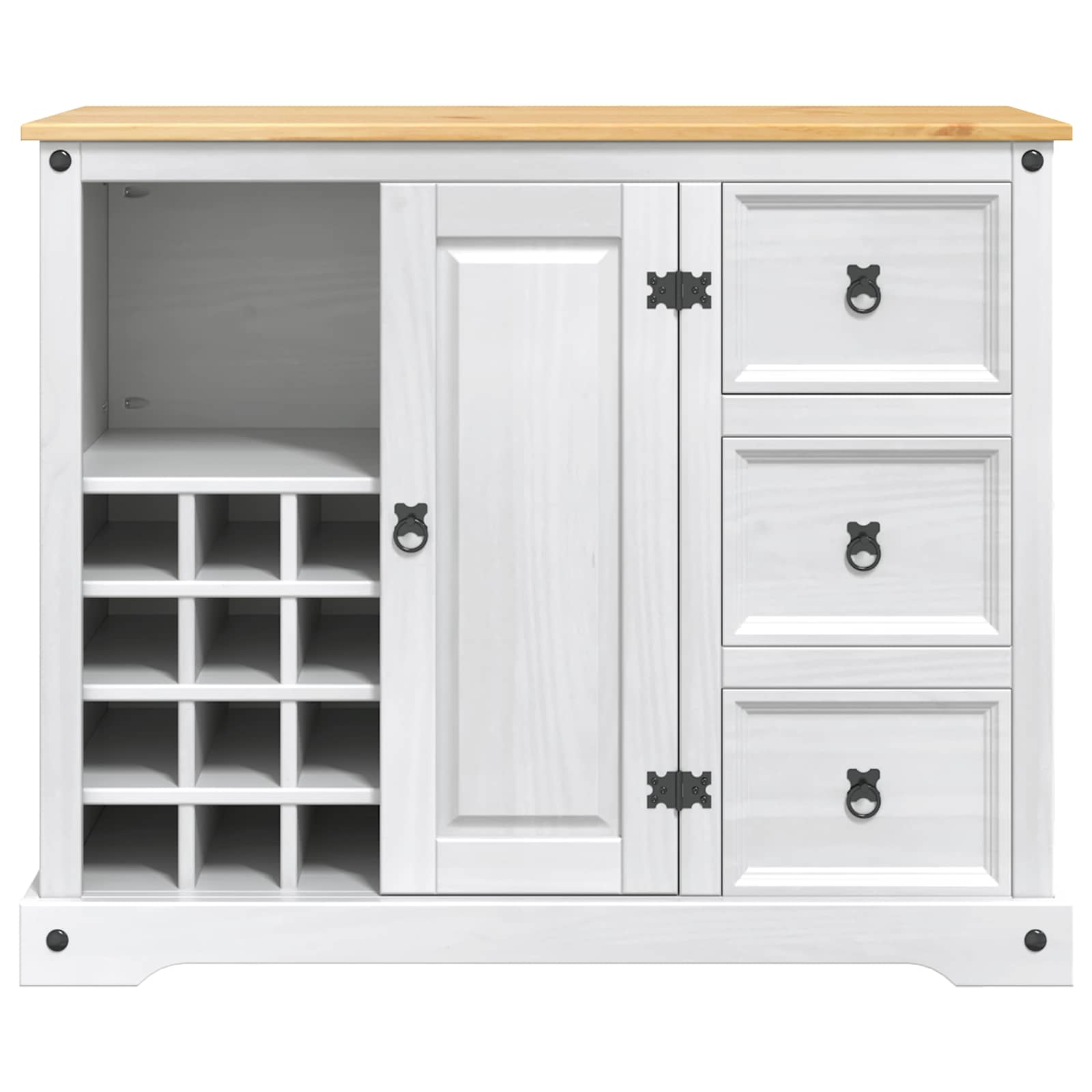 Keukenopslag Met Lade Wit En Honing Was 112 X 70 X 91,5 Cm